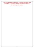 BSG COMPREHENSIVE FINAL EXAM QUESTIONS AND ANSWERS A&plus; GRADED WITH EXPERT SOLUTIONS&vert; INSTANT DOWNLOAD