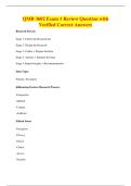 QMB 3602 Exam 1 Review Question with&NewLine;Verified Correct Answers