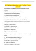 NU672 Unit 2 Questions with Verified Correct&NewLine;Answers