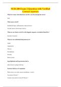 NUR 280 Exam 2 Question with Verified&NewLine;Correct Answers