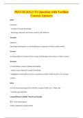 PSYCH 2GG3 T1 Question with Verified&NewLine;Correct Answers