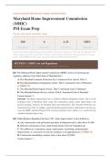 MARYLAND MHIC PSI ACTUAL EXAM 2026&sol;2027 &vert; Practice Questions & Study Guide &vert; Home Improvement Commission Test Prep &vert; Pass Guaranteed - A&plus; Graded&NewLine;&NewLine;