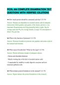PCOL 838 COMPLETE EXAMINATION TEST&NewLine;QUESTIONS WITH VERIFIED SOLUTIONS