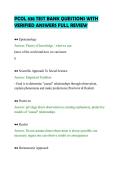 PCOL 838 TEST BANK QUESTIONS WITH&NewLine;VERIFIED ANSWERS FULL REVIEW
