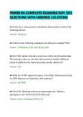 PMKEE E6 COMPLETE EXAMINATION TEST&NewLine;QUESTIONS WITH VERIFIED SOLUTIONS