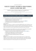 NUR 2513 Maternal-Child Nursing Exam 1 2026&sol;2027 &vert; Rasmussen &vert; Complete Solutions &vert; Pass Guaranteed&NewLine;&NewLine;