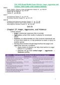 NSG 3450 Mental Health Exam 4 Review&colon; Anger&comma; Aggression&comma; and&NewLine;Violence &vert; 2026 Update with Complete Solutions- Galen College of Nursing