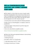 PPR 160 COMPREHENSIVE EXAM&NewLine;QUESTIONS AND CORRECT ANSWERS&NewLine;STUDY GUIDE
