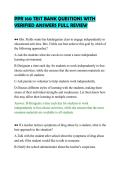 PPR 160 TEST BANK QUESTIONS WITH&NewLine;VERIFIED ANSWERS FULL REVIEW