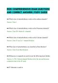 RCES COMPREHENSIVE EXAM QUESTIONS&NewLine;AND CORRECT ANSWERS STUDY GUIDE
