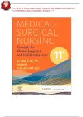 TEST BANK FOR Medical-Surgical Nursing&colon; Concepts for Clinical Judgment and Collaborative Care 11th edition by Donna D&period; Ignatavicius ISBN&colon; 978-0323878265NEW COMPLETE GUIDE WITH RATIONALES 100&percnt; VERIFIED A&plus; GRADE ASSURED&excl;&excl;&excl;&excl;NEW LATEST UPDATE&excl;&excl;&excl;&excl;&excl;&excl;&NewLine;