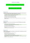 ATI RN Comprehensive Practice Questions and Answers