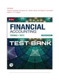 TEST BANK FOR Financial Accounting&comma; 13th Edition Solution Manual by C William Thomas and Wendy M&period; Tietz&comma; Verified Chapters 1 - 12&comma; Complete Newest Version