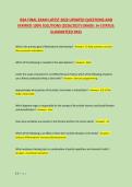 ISSA FINAL EXAM LATEST 2026 UPDATED QUESTIONS AND &NewLine;VERIFIED 100&percnt; SOLUTIONS &lpar;2026&sol;2027&rpar; GRADE&colon; A&plus;&vert;STATUS&colon; &NewLine;GUARANTEED PASS
