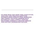 FIT BCBA MOCK TEST BANK FINAL EXAM ACTUAL &NewLine;2026&sol;2027 AND PRACTICE QUESTIONS &NewLine;ACCURATE EXAM COMPLETE REAL QUESTIONS &NewLine;AND CORRECT DETAILED ANSWERS WITH &NewLine;RATIONALES &lpar;100&percnt; CORRECT VERIFIED &NewLine;SOLUTIONS&rpar; CURRENTLY UPDATED VERSION &NewLine;2026 EDITION &vert;GUARANTEED 