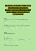 ARDMS SPI STUDY GUIDE South College Pathophysiology Exam 2 Verified Questions and Answers Study Guide 2026 Latest 2026&sol;2027 &vert; A&plus; Graded &vert; 100 &percnt; Guaranteed Pass