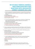 RN ATI Adult Medical-Surgical 2024-2025 Test Bank &vert; NGN Questions