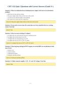 CIST 1122 Quiz 5 Questions with Correct Answers &lpar;Grade A&plus;&rpar;