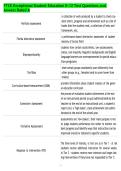 FTCE Exceptional Student Education K-12 Test Questions and&NewLine;Anwers Rated A