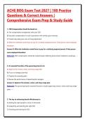 ACHE BOG Exam Test 2027 &vert; 100 Practice Questions & Correct Answers &vert; Comprehensive Exam Prep & Study Guide