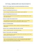 CLC Exam Questions with Correct Answers &lpar;Grade A&plus;&rpar;