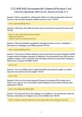 CLG 0010 DoD Governmentwide Commercial Purchase Card&NewLine;Overview Questions with Correct Answers &lpar;Grade A&plus;&rpar;