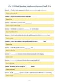 CM 2113 Final Questions with Correct Answers &lpar;Grade A&plus;&rpar;