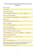 CM 2215 Incident Investigation Questions with Correct Answers&NewLine;&lpar;Grade A&plus;&rpar;