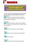 NR 503 Population Health&comma; Epidemiology & Statistical Principles &NewLine;Midterm Exam Review &ndash; Chamberlain  &NewLine;Questions with Verified Answers&comma; 100&percnt; Guarantee Pass  
