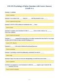 CM 2215 Psychology of Safety Questions with Correct Answers&NewLine;&lpar;Grade A&plus;&rpar;