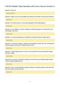 CM 4211 Module 5 Quiz Questions with Correct Answers &lpar;Grade A&plus;&rpar;