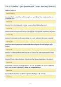CM 4211 Module 7 Quiz Questions with Correct Answers &lpar;Grade A&plus;&rpar;