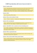 CMRP Exam Questions with Correct Answers &lpar;Grade A&plus;&rpar;