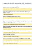 Package Deal-&semi;&semi;CMRP Exams with CORRECT Answers 