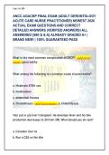 Adult-Gerontology Acute Care Nurse Practitioner &lpar;AGACNP&rpar; Board Certification Study Guide &lpar;Latest 2026&sol;2027&rpar; &vert; 690 Q&A