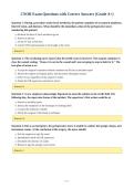 CNOR Exam Questions with Correct Answers &lpar;Grade A&plus;&rpar;