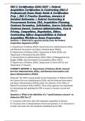 FAC-C Certification 2026&sol;2027 &vert; Federal Acquisition Certification in Contracting &lpar;FAC-C Professional&rpar; Exam Study Guide & Certification Prep &vert; FAC-C Practice Questions&comma; Answers & Detailed Rationales &vert; Federal Contracting & Procurement Review&comma; FAR&comma; Acquisit