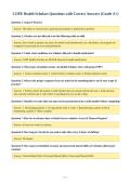 COPE Health Scholars Questions with Correct Answers &lpar;Grade A&plus;&rpar;