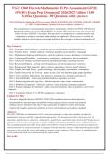 WGU C960 DISCRETE MATHEMATICS II PRE ASSESSMENT GFO1 PGFO EXAM QUESTIONS AND CORRECT ANSWERS WITH RATIONALES&vert; INSTANT DOWNLOAD
