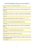 CSD 315 EXAM Questions with Correct Answers &lpar;Grade A&plus;&rpar;