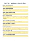 CSD 315 Quiz 4&comma; Questions with Correct Answers &lpar;Grade A&plus;&rpar;