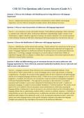 CSD 315 Test Questions with Correct Answers &lpar;Grade A&plus;&rpar;