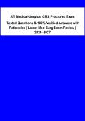 ATI Medical-Surgical CMS Proctored Exam &ndash; Practice Questions&comma; Answers & Rationales for Med-Surg Review 2026-2027