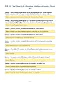 CSE 230 Final Exam Review Questions with Correct Answers &lpar;Grade&NewLine;A&plus;&rpar;