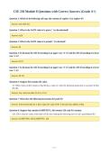 CSE 230 Module 8 Questions with Correct Answers &lpar;Grade A&plus;&rpar;