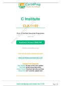CLA-11-03 Certification&colon; Practice Questions and Preparation