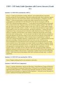 CSEP - CEP Study Guide Questions with Correct Answers &lpar;Grade&NewLine;A&plus;&rpar;