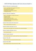 Package Deal-&semi;&semi;CSEP - CEP Exams with Correct Answers 