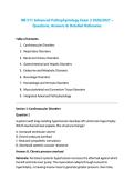 NR 511 Advanced Pathophysiology Exam 2 2026&sol;2027 &ndash; &NewLine;Questions&comma; Answers & Detailed Rationales