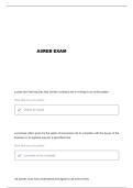 ASREB UNIT 2B QUESTIONS AND VERIFIED ANSWERS